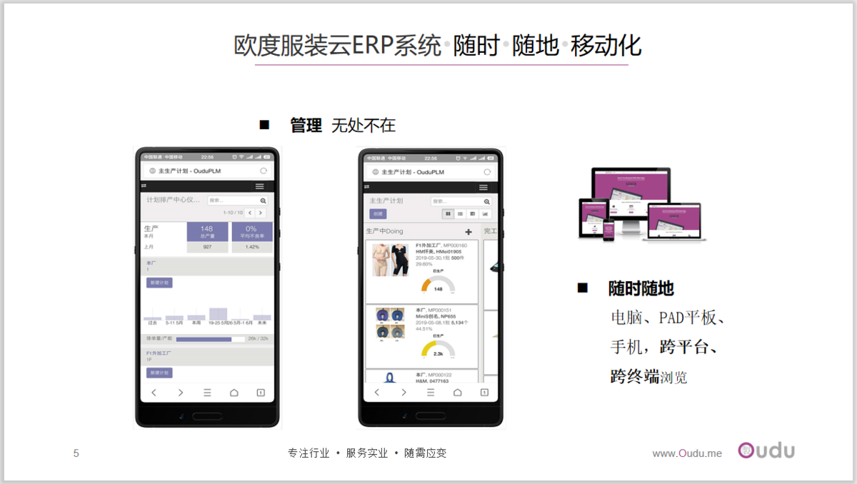 ODOO服装云ERP系统随时随地移动化