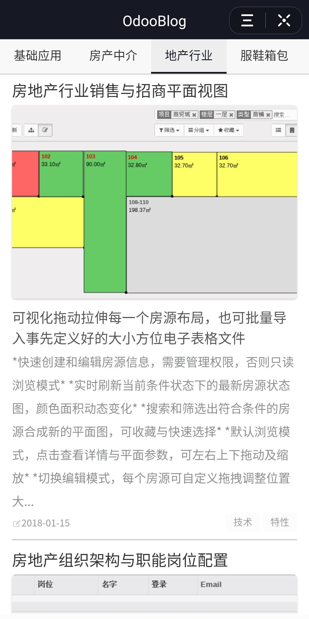 OdooBlog抖音小程序首页