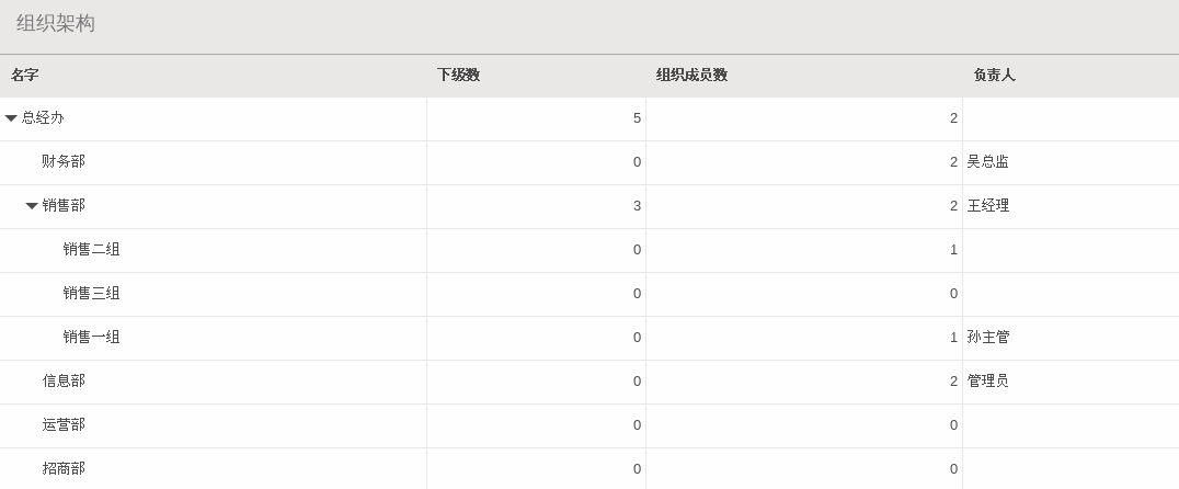 组织架构层级